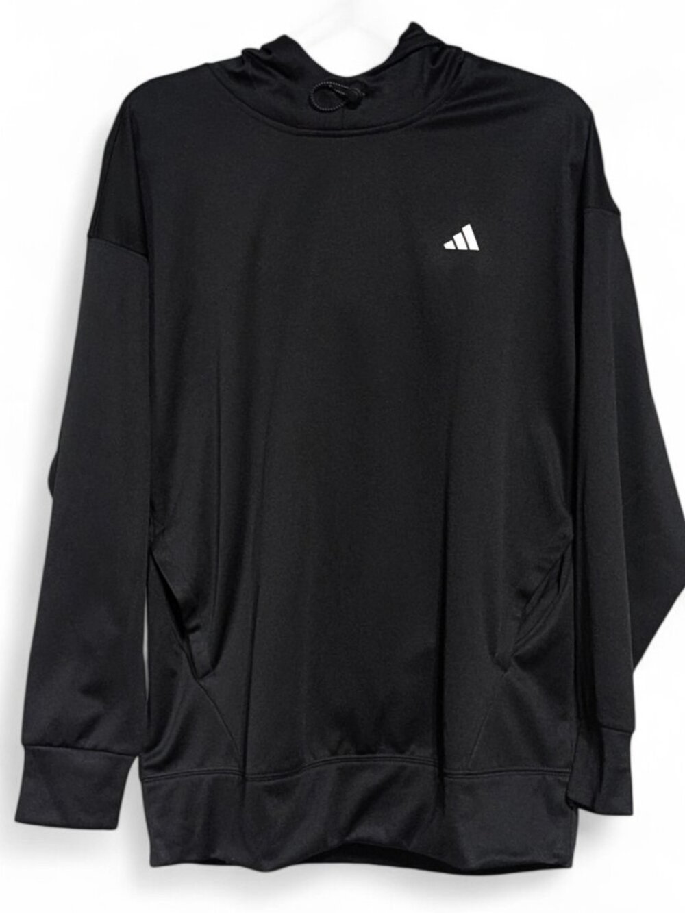 ​⚫️ NWT Black Adidas Women’s Training Essentials Hoodie Size Medium Sustainable